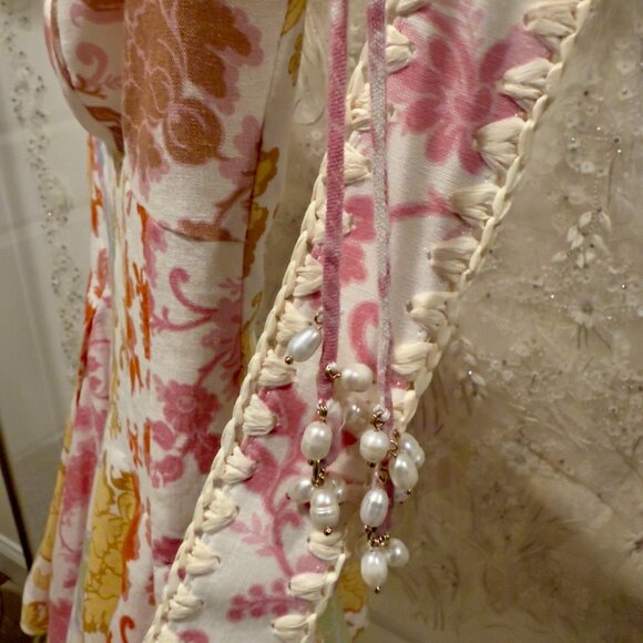 Zimmermann Off the Shoulder A-Line Mini Dress in Linen - Picture 8 of 13